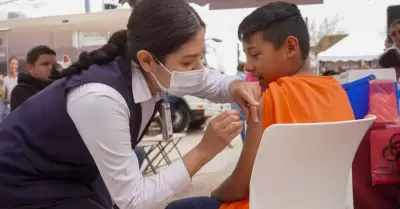 Campaa de vacunacin en nias y nios