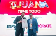 Recibe presidente Ismael Burgueo distintivo Nivel de Calidad Oro para Tijuana