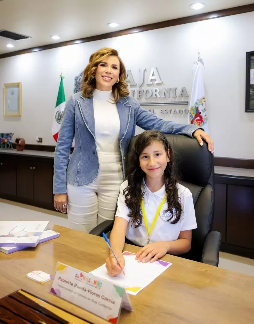Asume nia Paulette Rueda Flores como gobernadora de Baja California por un da