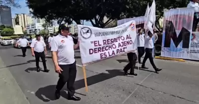 Choferes del transporte pblico en Tijuana marcharon para exigir seguridad y ces