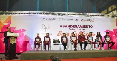 Ceremonia de abanderamiento de la delegacin deportiva de BC