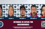La Fiscalía General del Estado detiene a cinco personas durante cateos por narcomenudeo