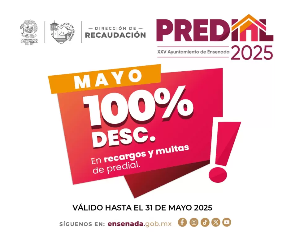 Predial condonacin mayo