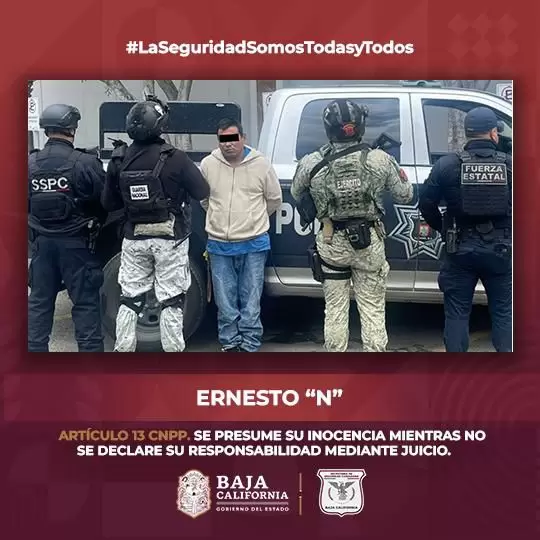 Capturan a presunto homicida en Tijuana