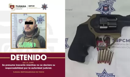 Elemento de la Polica Comercial detenido por portacin de arma de fuego