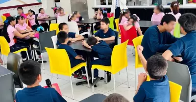 Comedor en albergue temporal de Mexicali