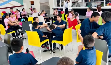 Comedor en albergue temporal de Mexicali