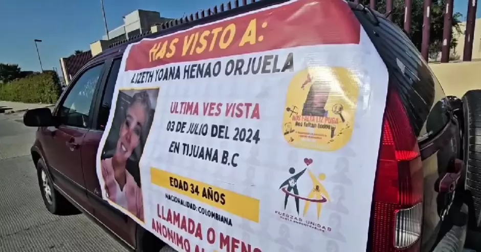 Colombiana desaparecida en Tijuana