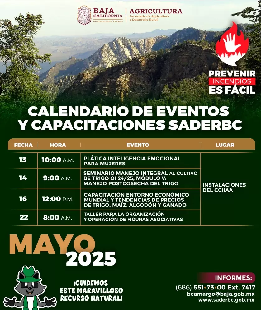 SADERBC calendario