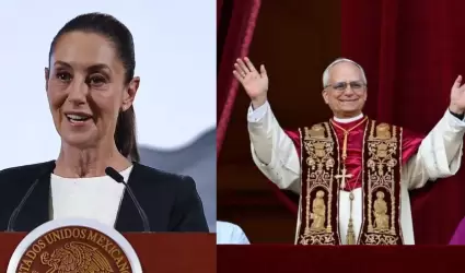 Sheinbaum felicita al nuevo papa