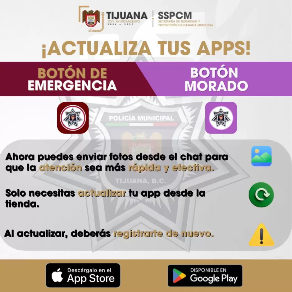 Botn de Emergencia y Botn Morado
