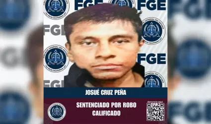 Sentenciado por robo calificado
