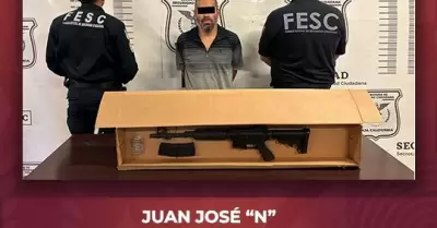 Aprehenden a hombre armado en La Rumorosa