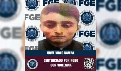 Sentenciado por robo con violencia