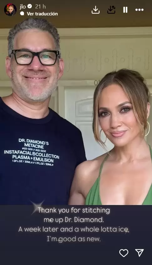 Jennifer Lopez y doctor Diamond