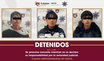 Personas armadas detenidas tras persecucin