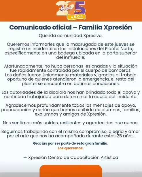Comunicado Xpresin