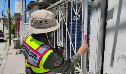 Notifican a 19 viviendas de la colonia Snchez Taboada por inestabilidad de talu