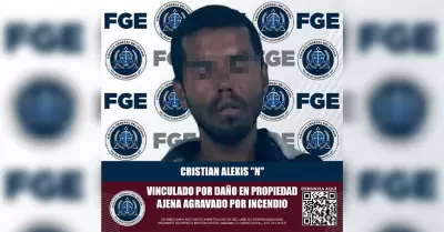 Detenido por daño en propiedad ajena agravado por incendio