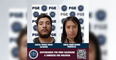 Pareja recibe sentencia por robo con violencia a joyera