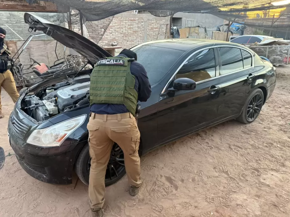 Operativos en yonkes para combatir el robo de vehculos