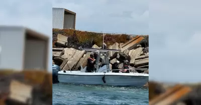Migrantes en la bahía de San Diego