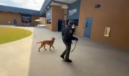 Oficial de libertad condicional y K-9