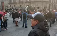 Maestros de la CNTE bloquean todos los accesos a Palacio Nacional