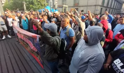 Protesta de maestros de la CNTE