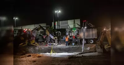 Iniciaron trabajos de reparacin por hundimiento en bulevar Snchez Taboada