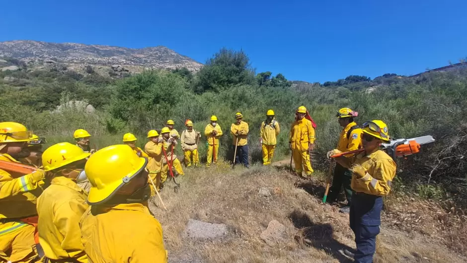 Curso de combate contra incendios forestales