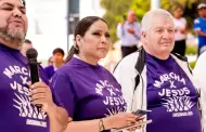 Participa Claudia Agatn en marcha por la paz de asociaciones religiosas