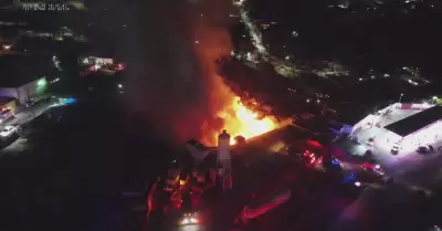 Atienden bomberos incendio de 12 viviendas y accidente mortal en Tijuana