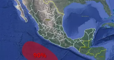 Zona de baja presin en el Pacfico mexicano