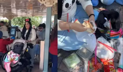 Familia mexicana en Disneyland