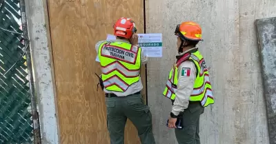 Clausuran construccin en colonia Madero