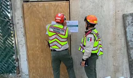 Clausuran construccin en colonia Madero