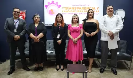 Foro informativo "Transparencia y candidaturas judiciales en el proceso electora