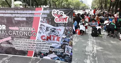 Bloqueo de la CNTE en Paso de la Reforma en la CDMX