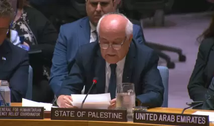 Riyad Mansour, embajador de la Misin de Observacin de Palestina ante la ONU