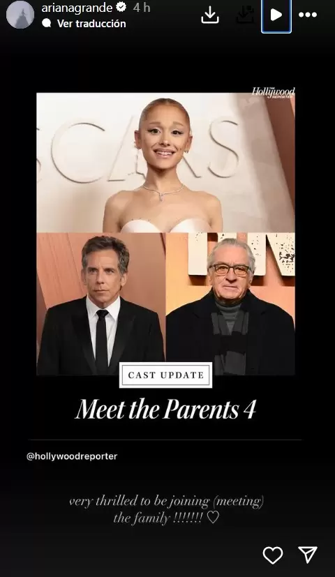 Ariana Grande participará en "La familia de mi novia 4"
