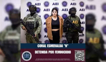 Mujer implicada en feminicidio