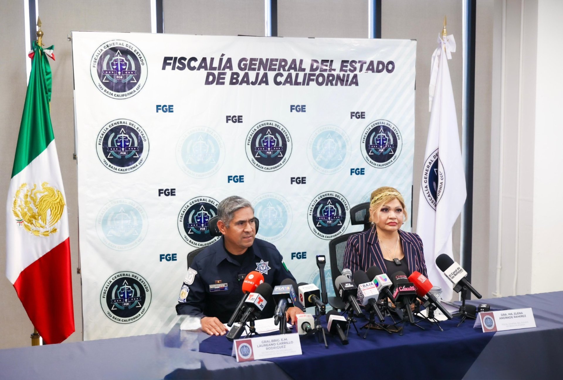 Fiscalía General del Estado y Secretaría de Seguridad de Baja