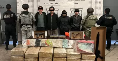 Aseguran ms de 150 kilogramos de drogas; hay 4 detenidos