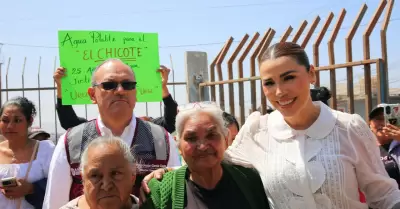 Supervisan obra de tanque y red de agua potable en colonia Ampliacin Ejido Lza