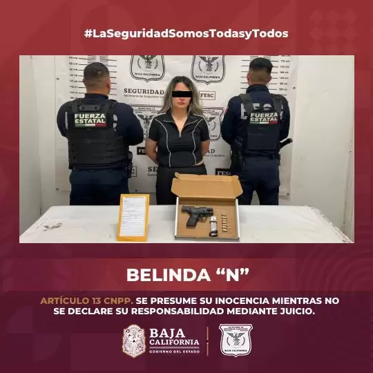 Detenida con arma