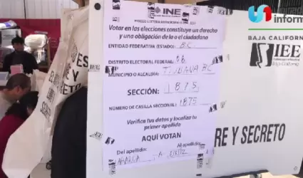 votación