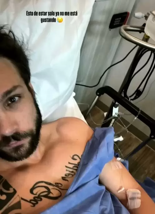 Nicola Porcella fue hospitalizado de emergencia