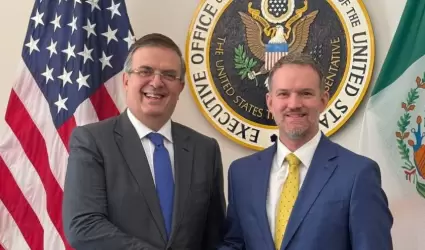 Marcelo Ebrard se rene con Jamieson Greer, representante comercial estadouniden