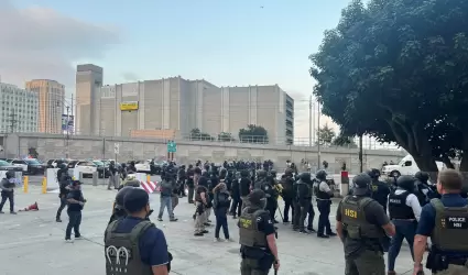 Protestas de migrantes en Los ngeles